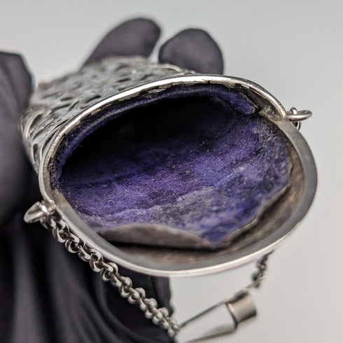 1901 年英國古董純銀 Chatelaine 眼鏡盒 Hilliard and Thomason